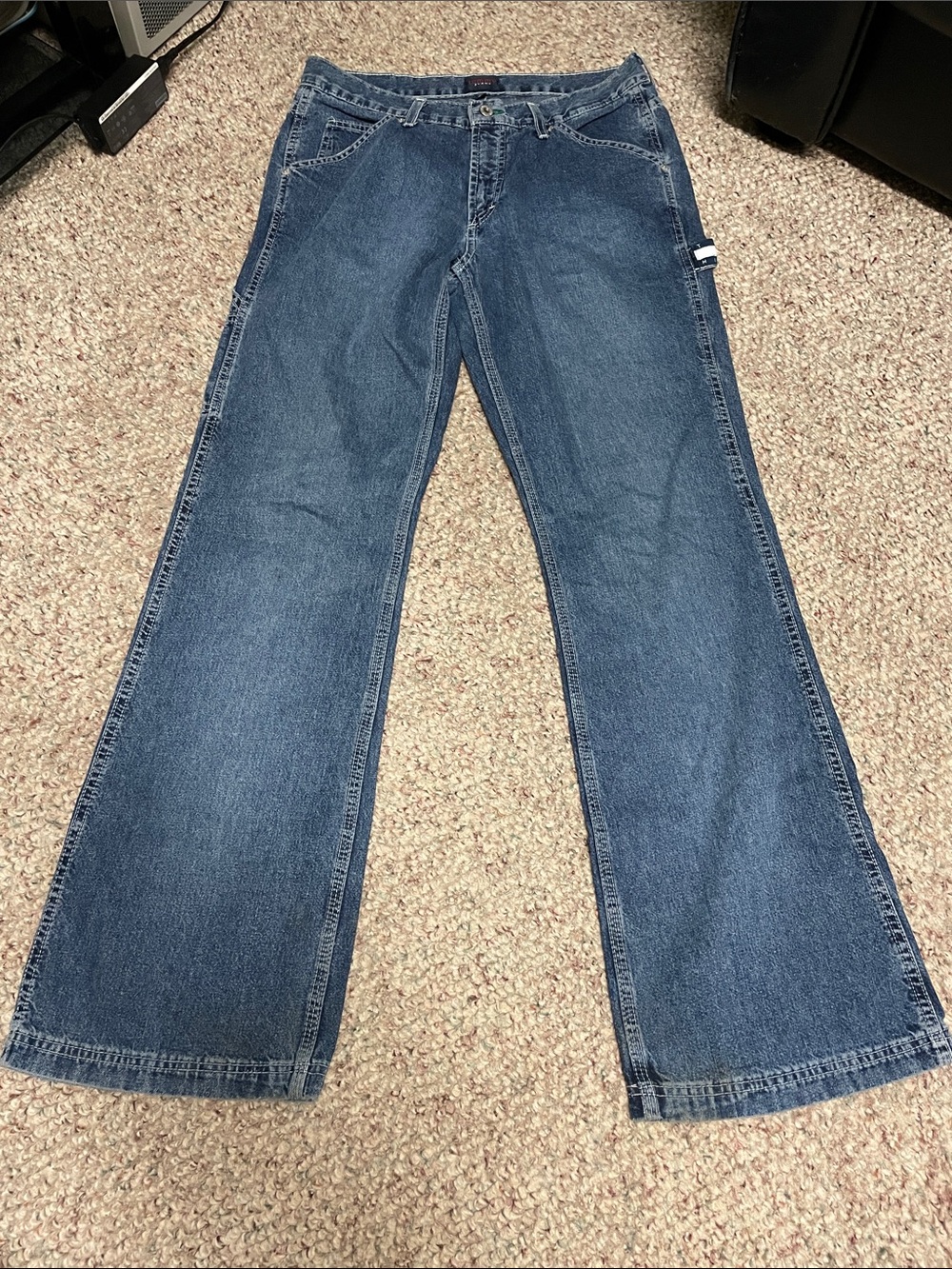 Vintage Y2K Tommy Hilfiger flare leg Carpenter Blue jeans